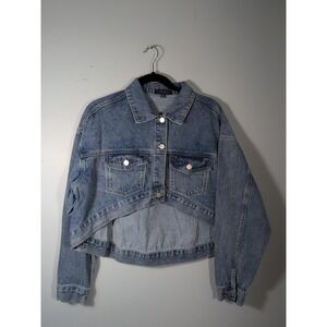 Fore Collection Cropped Small Denim Jacket